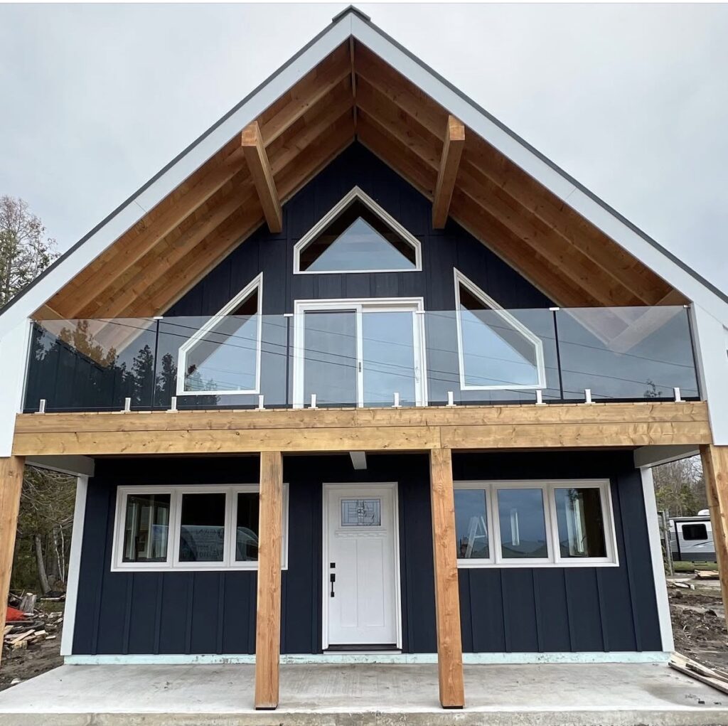 showing how Seattle weather affects glass railing maintenance