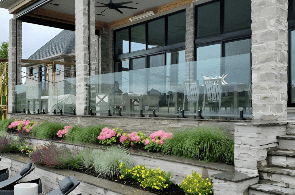 Residential and commercial glass railings compared for Seattle decks, balconies, offices, and lobbies 