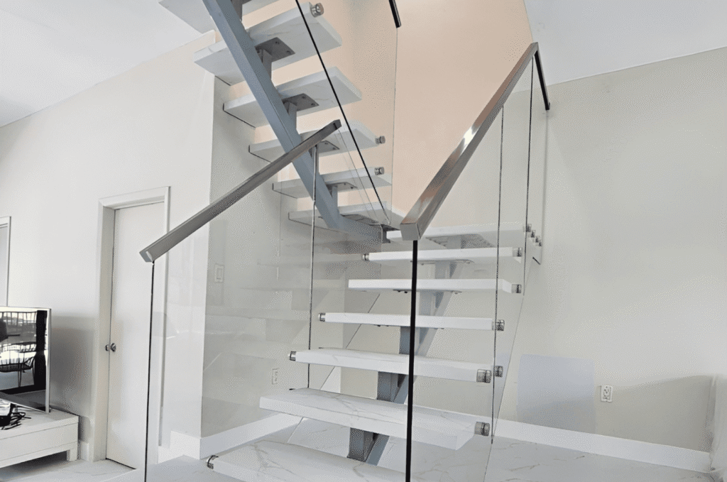Hiring a glass railing installer checking license and insurance documents before starting a residential project in Seattle 